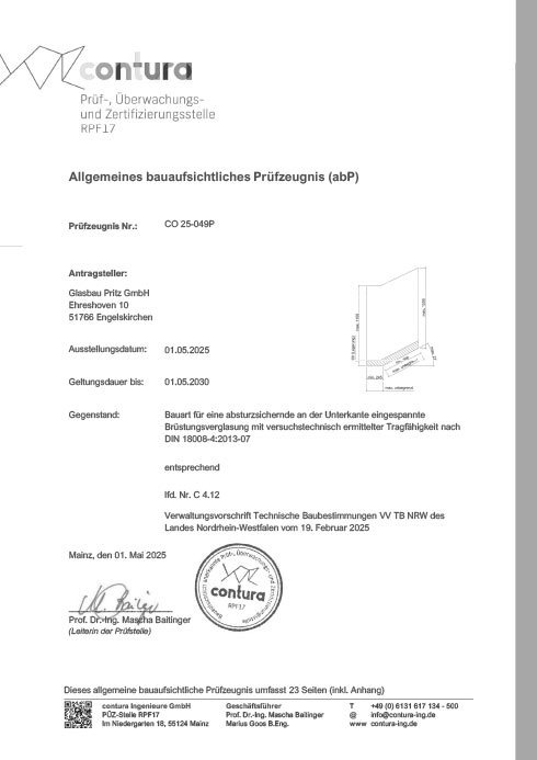Prüfzeugnis Nr.: CO 25-49P